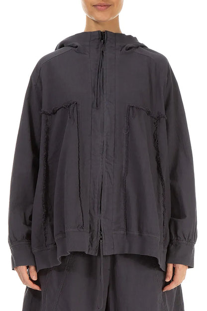 Loose Graphite Cotton Jacket 1