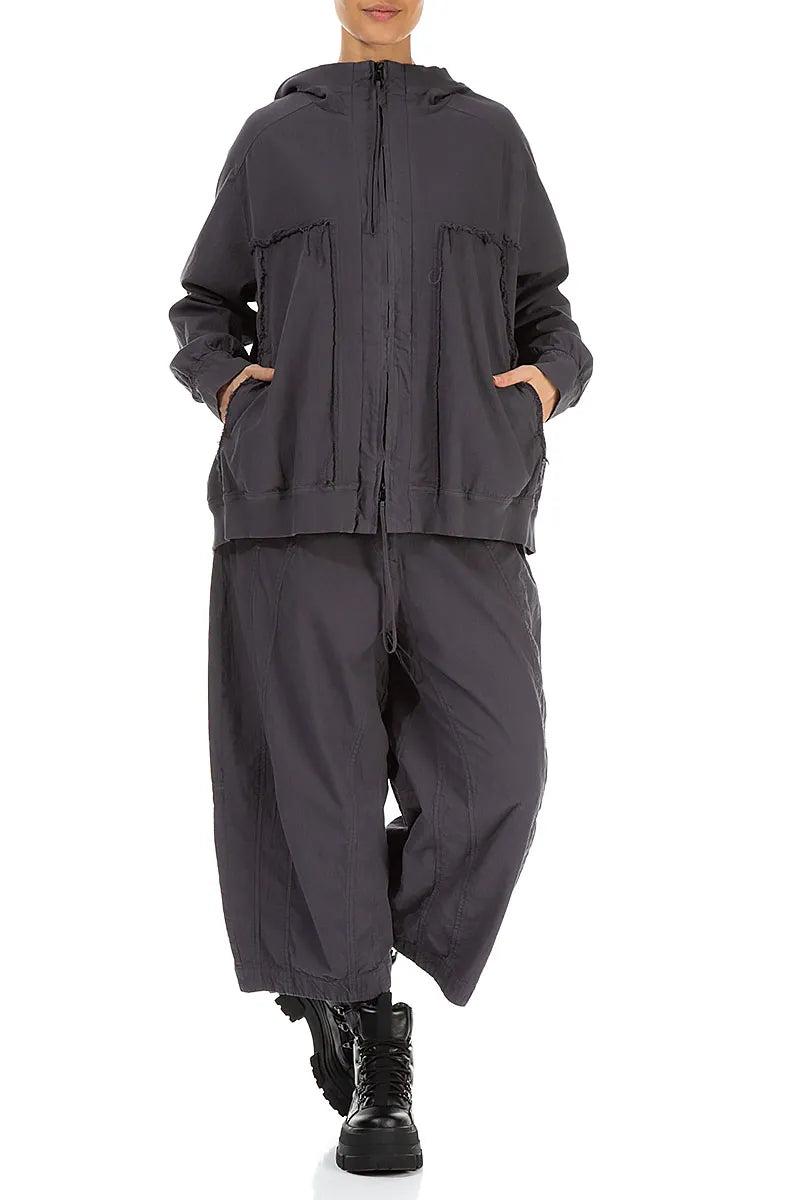 Loose Graphite Cotton Jacket 4