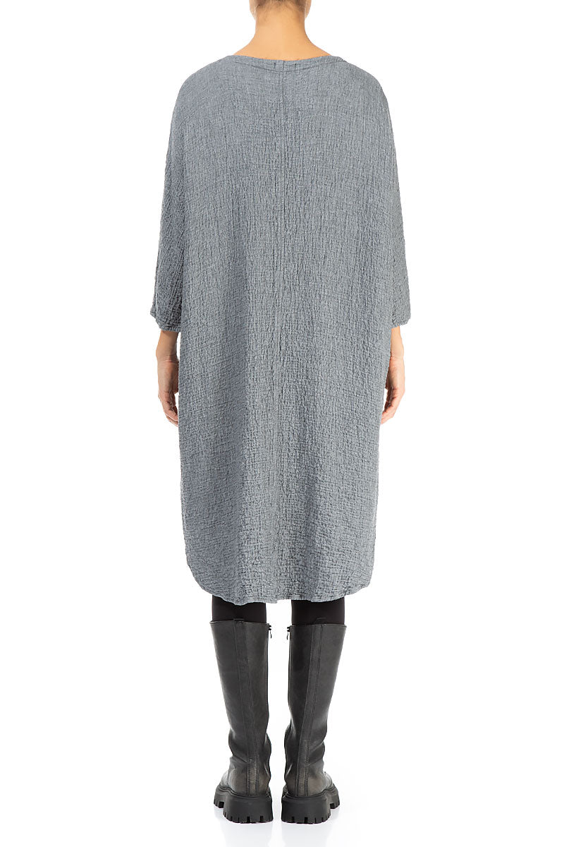 Loose Grey Wool Dress