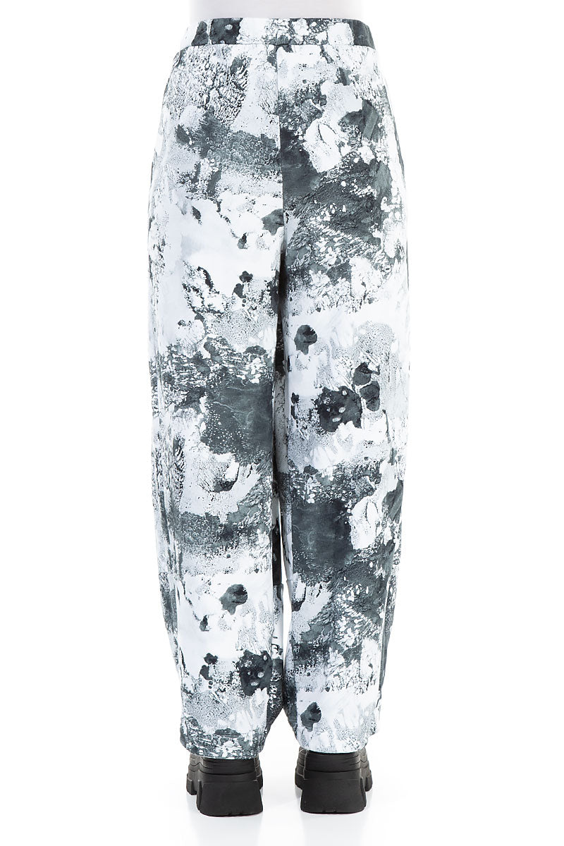 Loose Marble Cotton Trousers