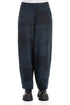 Loose Midnight Blue Alabaster French Terry Cotton Trousers 1