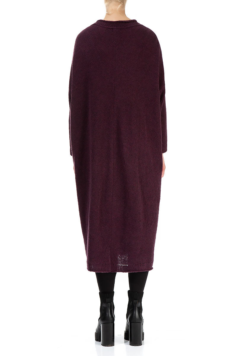 Loose Mulberry Wool Dress