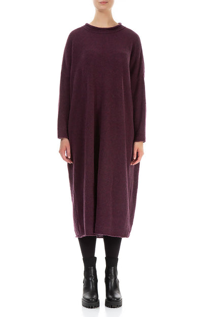 Loose Mulberry Wool Dress