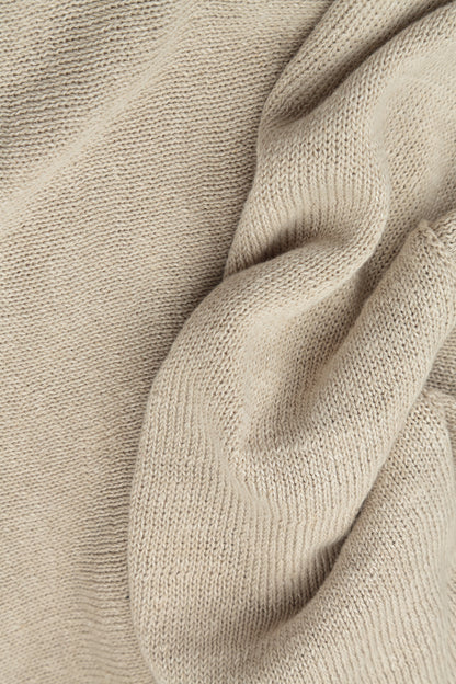 Loose Openwork Natural Linen Cardigan 5