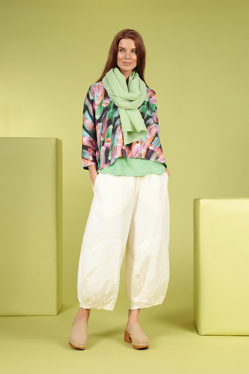 Loose Paint Charm Linen Jacket 6