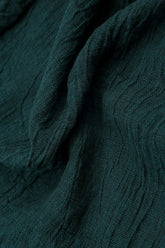 Loose Peacock Mélange Linen Trousers 4