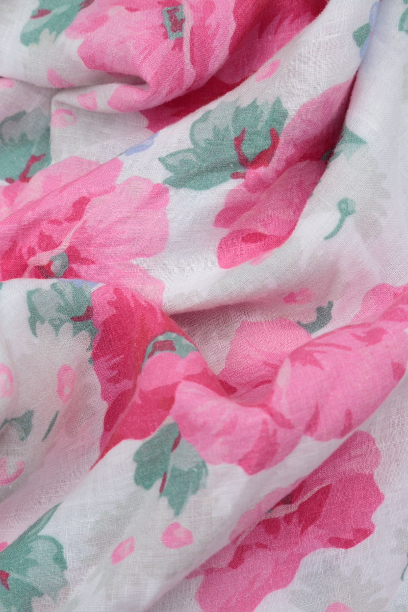 Loose Peony Blossom Linen Shirt 5