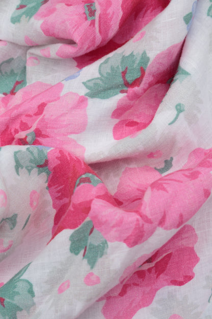 Loose Peony Blossom Linen Shirt 5