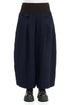 Loose Royal Blue Mélange Linen Trousers 1