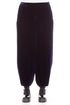 Loose Royal Purple Silk Velvet Trousers 1