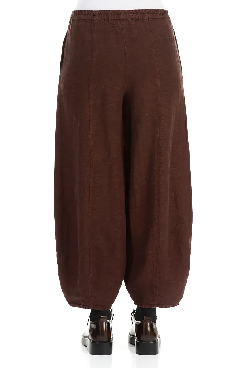 Loose Saffron Linen Trousers