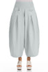 Loose Silver Grey Linen Trousers 1