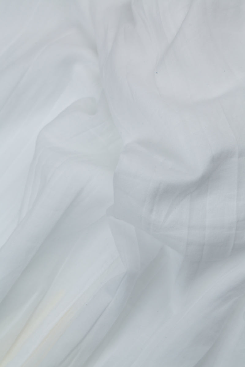 Chemise ample en coton blanc