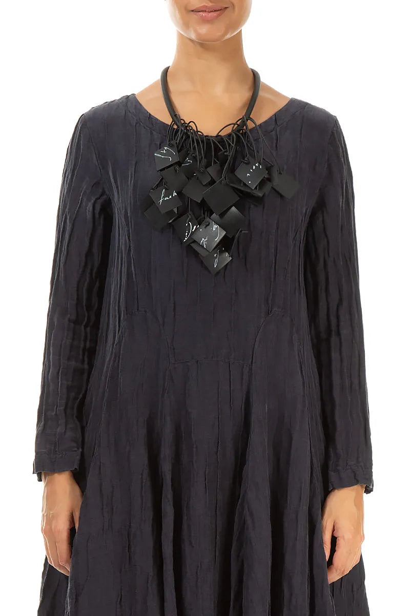 Collier Lottie en caoutchouc noir