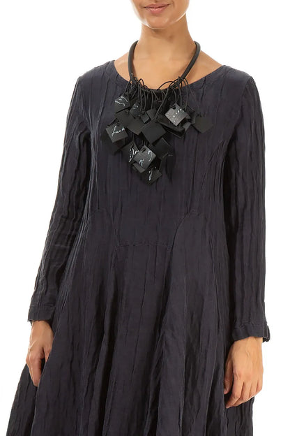 Lottie Black Rubber Necklace 3