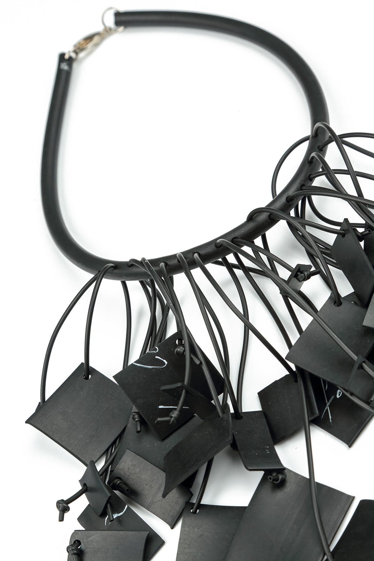 Lottie Black Rubber Necklace 6