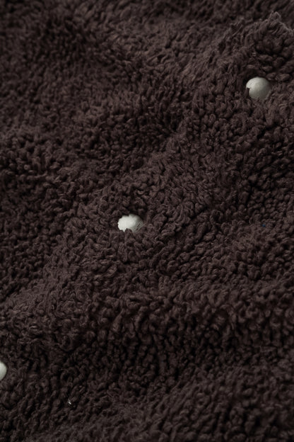 Forest Brown Teddy Cotton Gilet 5