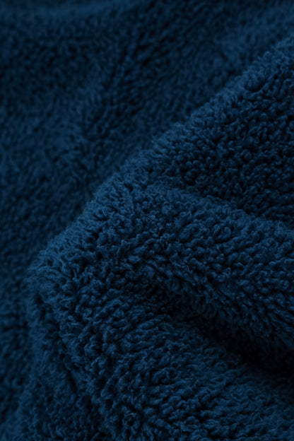 Royal Blue Teddy Cotton Gilet 5