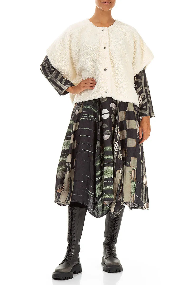 Off White Teddy Cotton Gilet 5