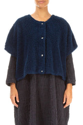 Royal Blue Teddy Cotton Gilet 1