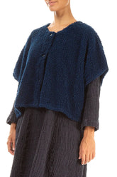 Royal Blue Teddy Cotton Gilet 3