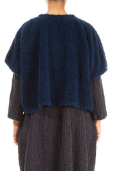 Royal Blue Teddy Cotton Gilet 2