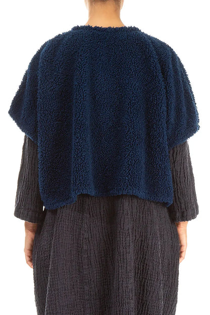 Royal Blue Teddy Cotton Gilet 2