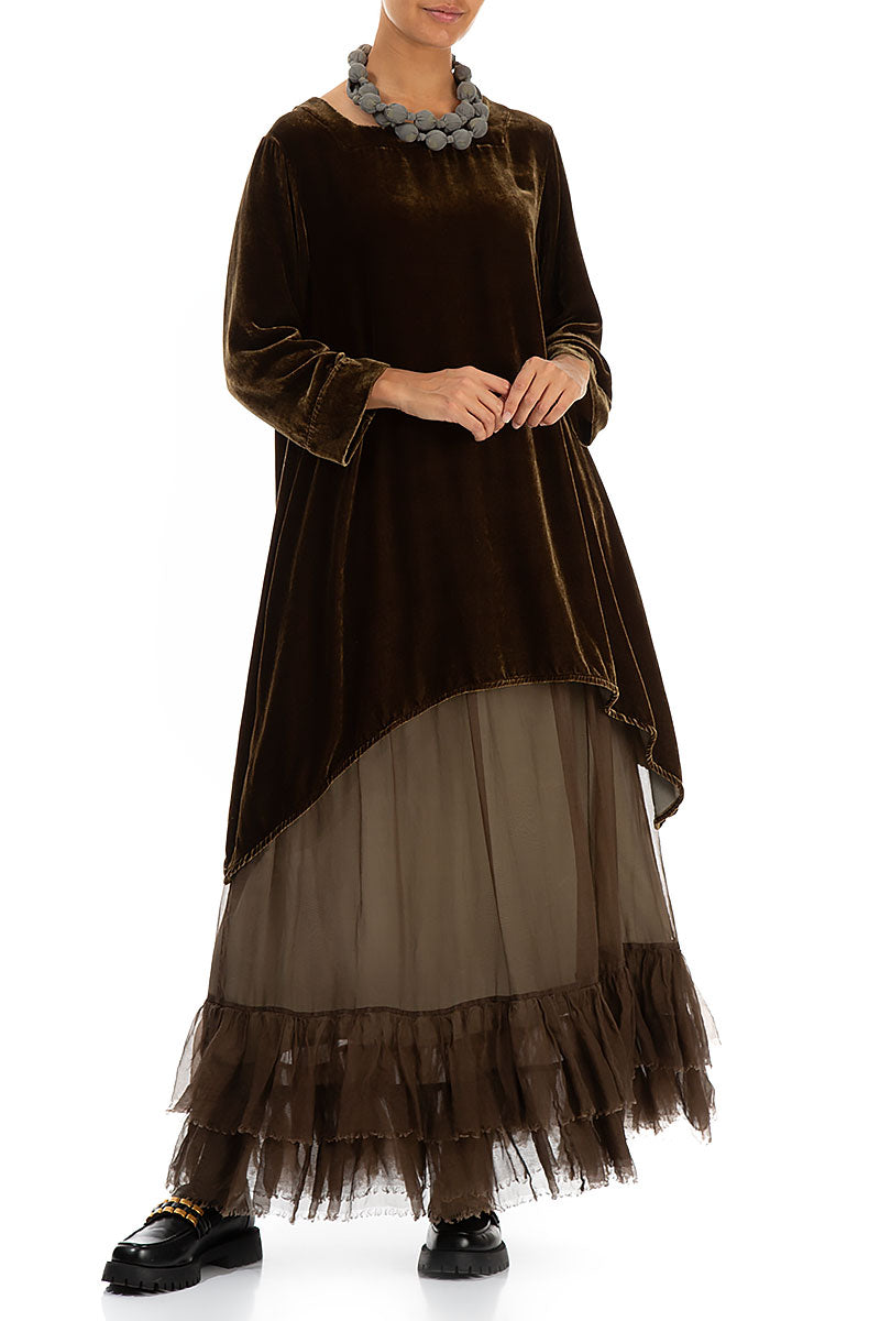 Silver Sage Dotty Silk Bead Necklace 2