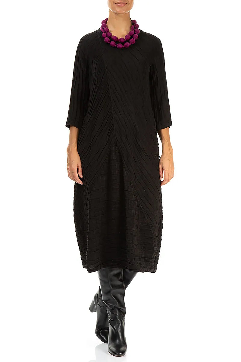 Magenta Silk Bead Necklace 4