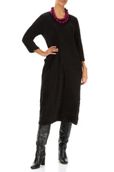 Magenta Silk Bead Necklace 3