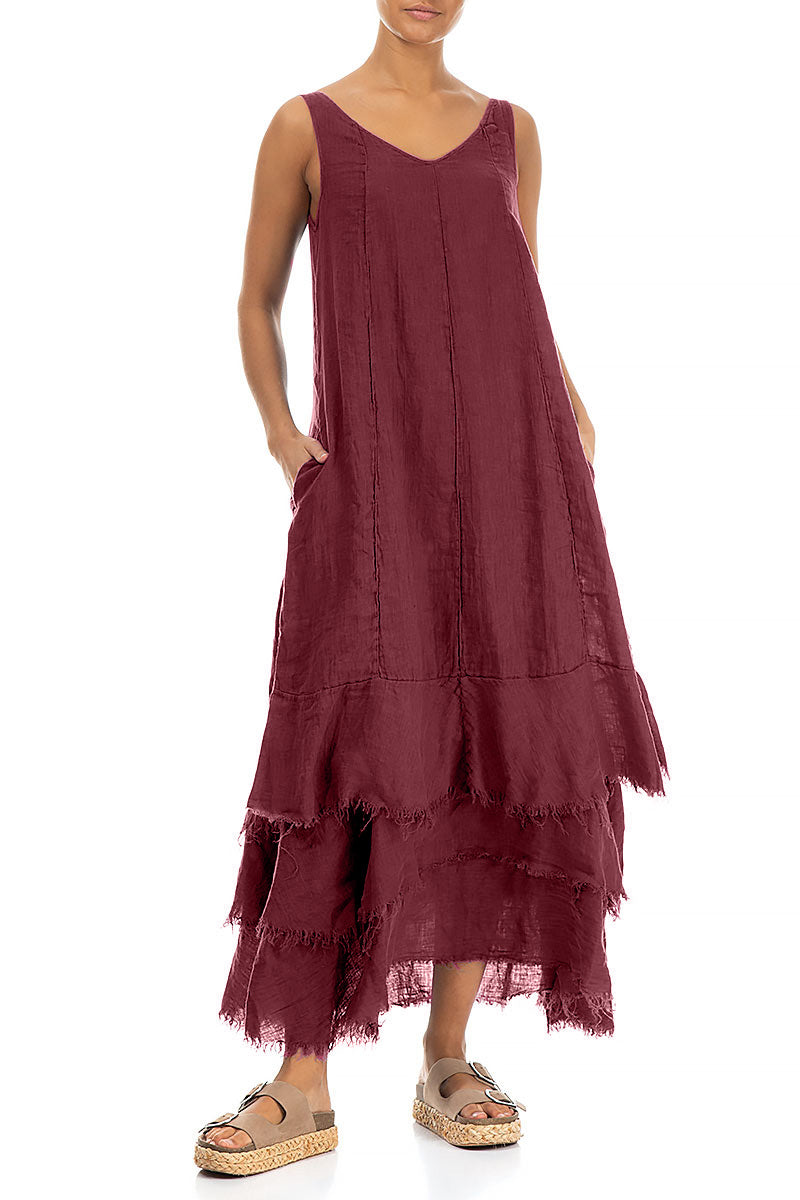 Maxi Antique Ruby Gauze Linen Dress grizas.com Maxi Antique Ruby Gauze Linen Dress grizas.com