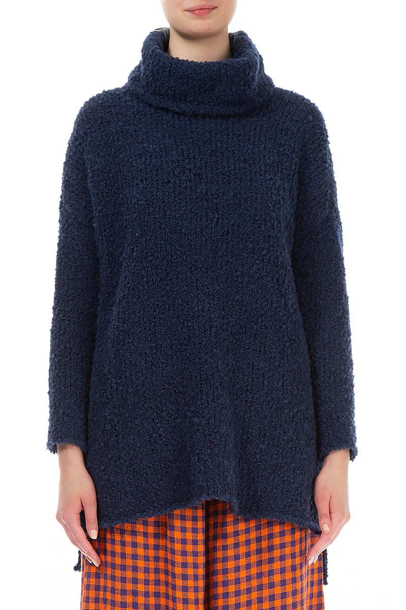 Blue Violet Alpaca Wool Sweater