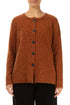 Mélange Copper Pure Wool Cardigan 1