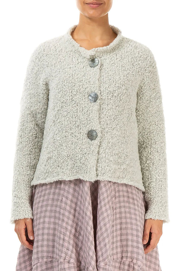 Mélange Pearl Alpaca Wool Cardigan 1