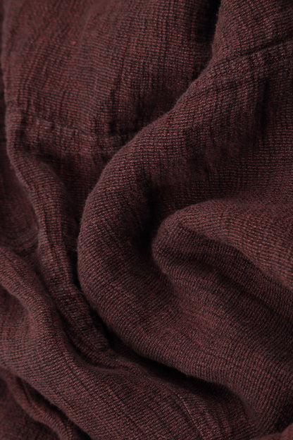 Merlot Mélange Linen Scarf