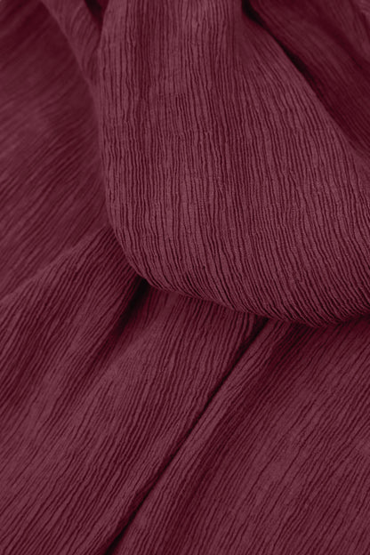 Merlot Silk Viscose Shift Dress