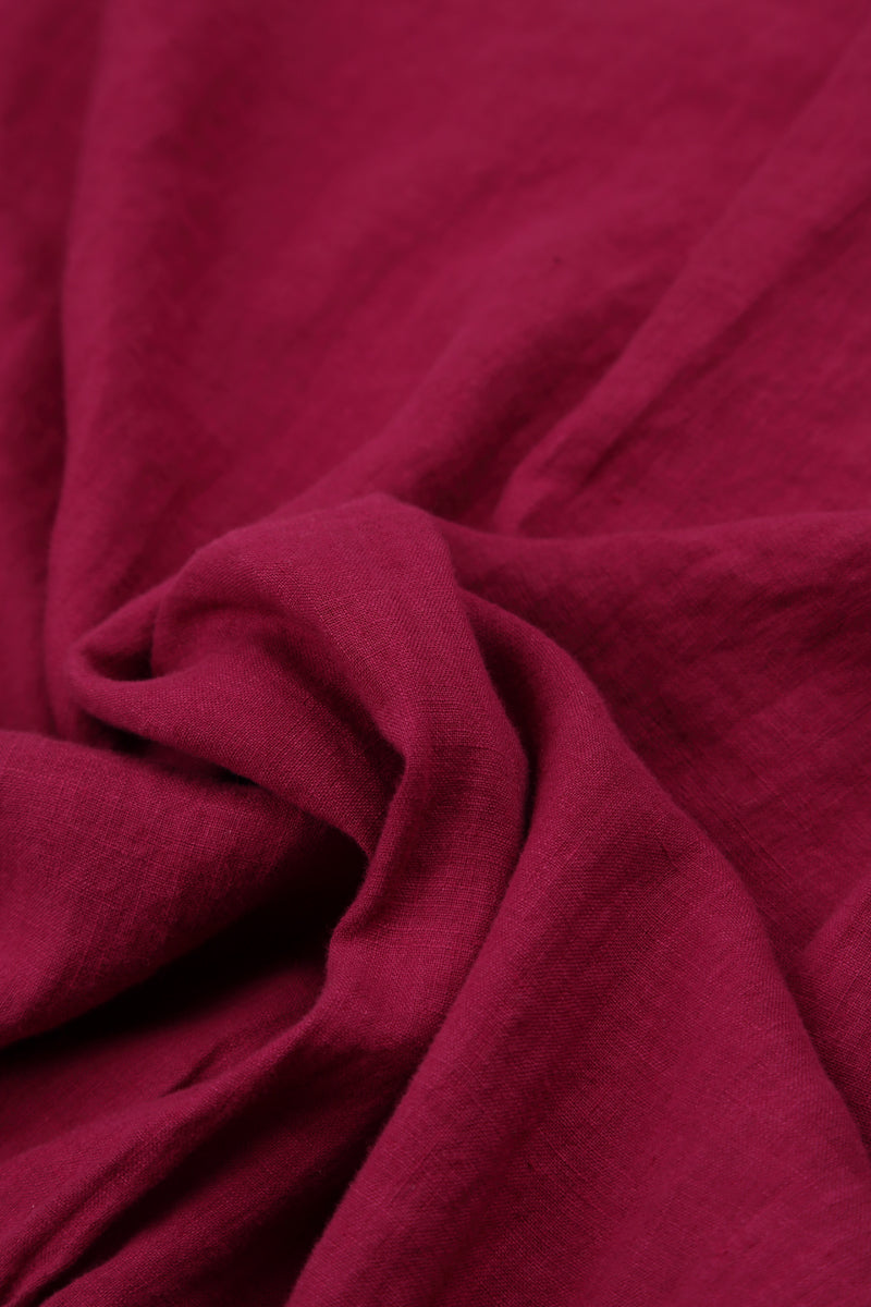 Midi Berry Linen Dress 5