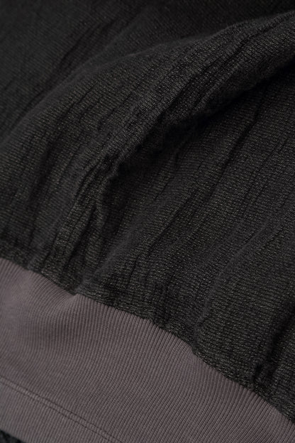 Midi Charcoal Mélange Linen Skirt