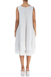 Midi Natural Striped Linen Dress 2