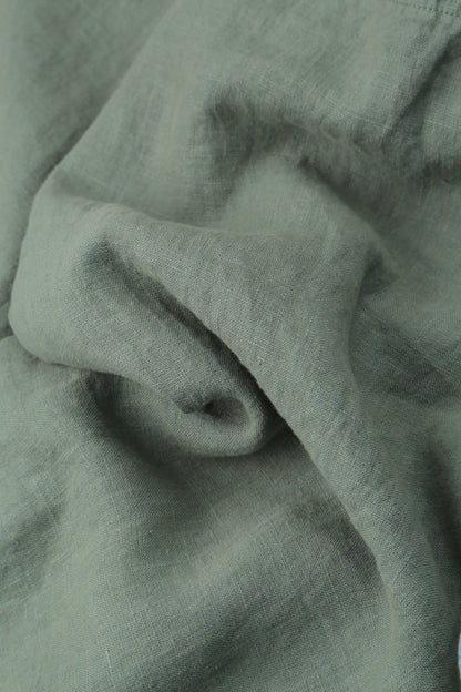 Midi Sage Linen Dress 5