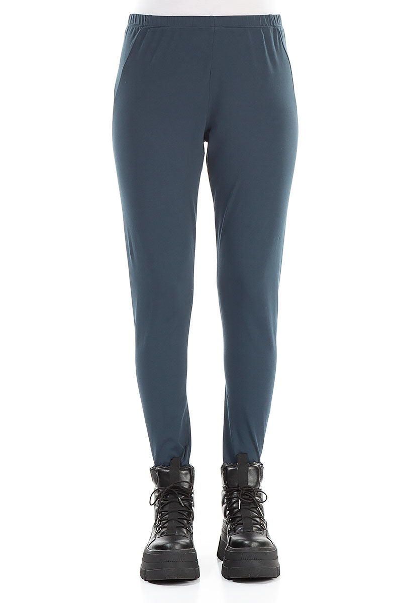 Midnight Blue Cotton Leggings