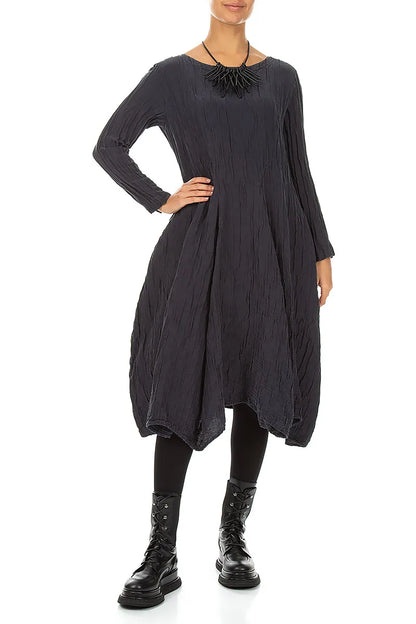 Midnight Cluster Black Rubber Necklace 2