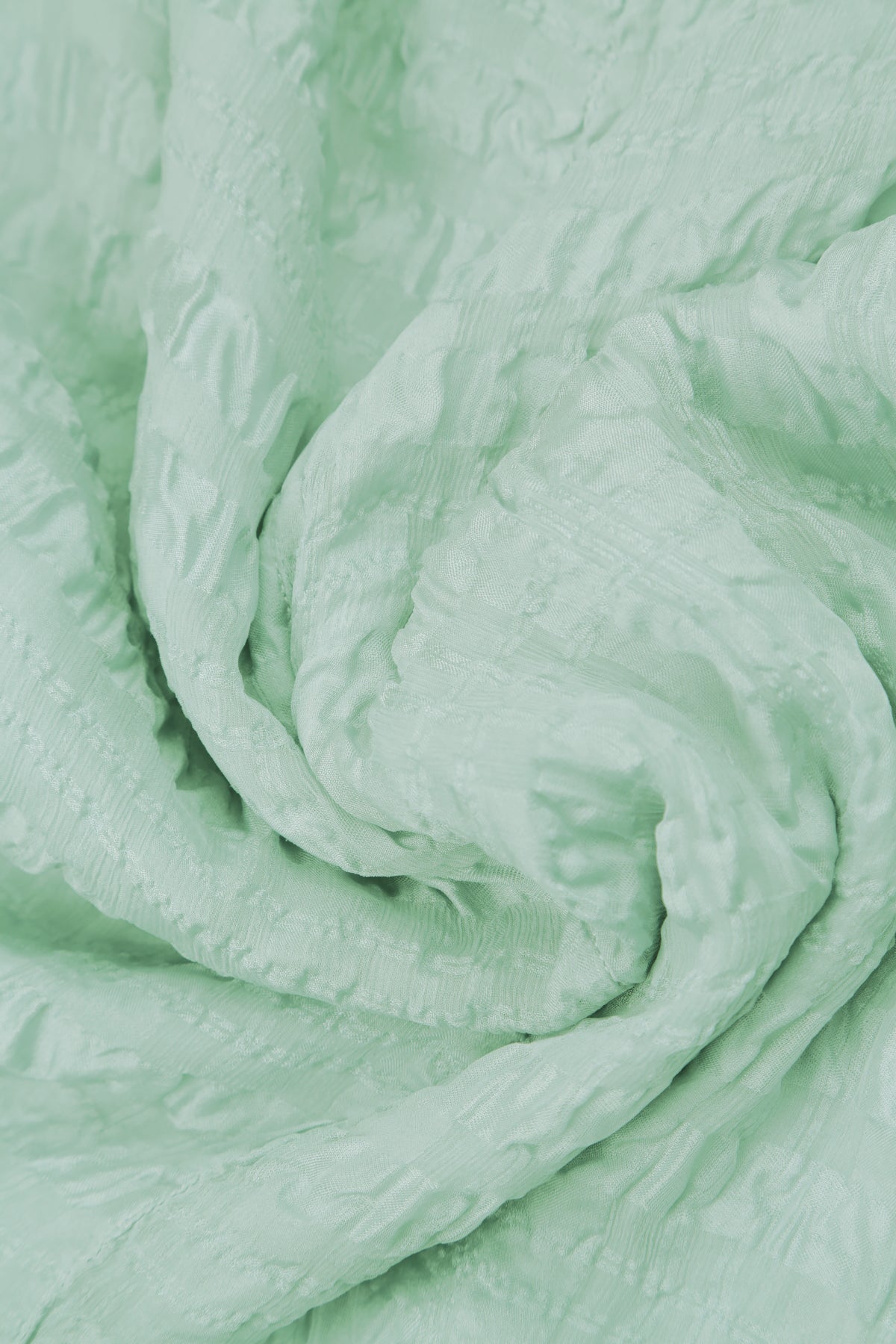 Mint Light Textured Silk Scarf 4