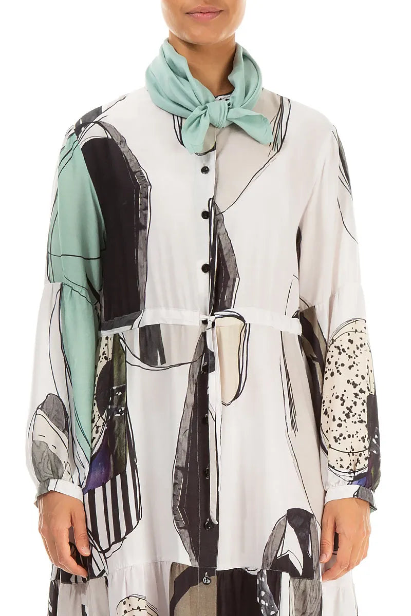 Mint Pure Silk Square Scarf 1