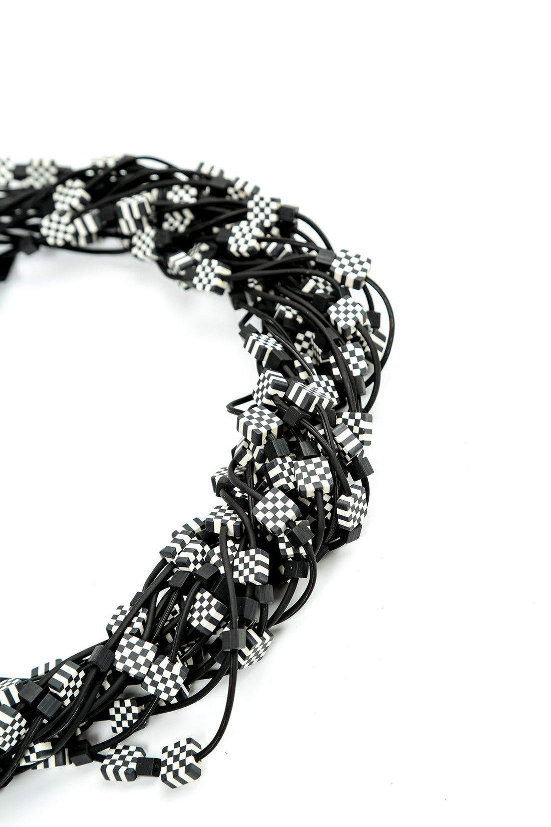 Monochrome Layer Clay Necklace 5
