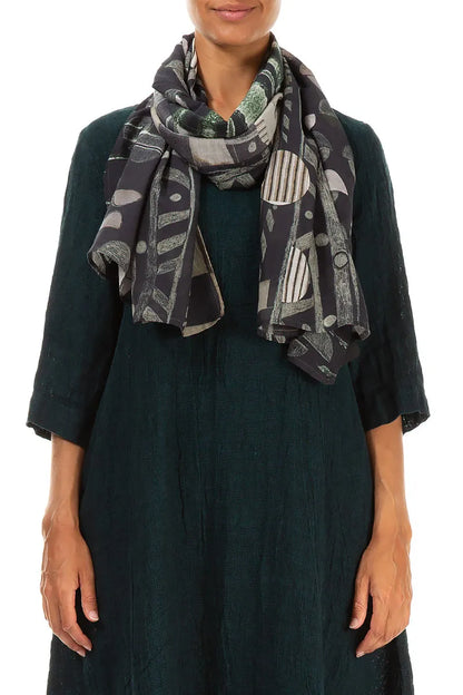 Moonlight Silk Cotton Scarf 1