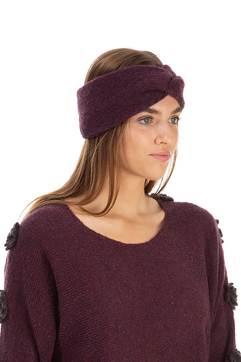 Mulberry Wool Twist Headband