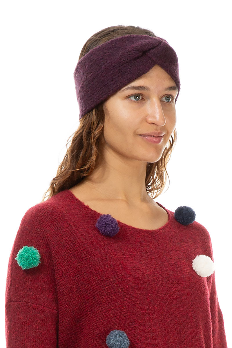 Mulberry Wool Twist Headband