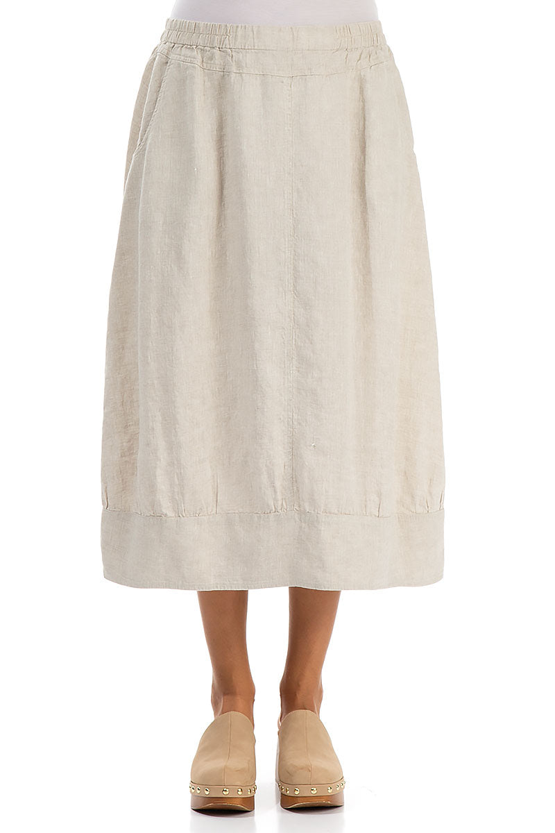 Natural Linen Skirt