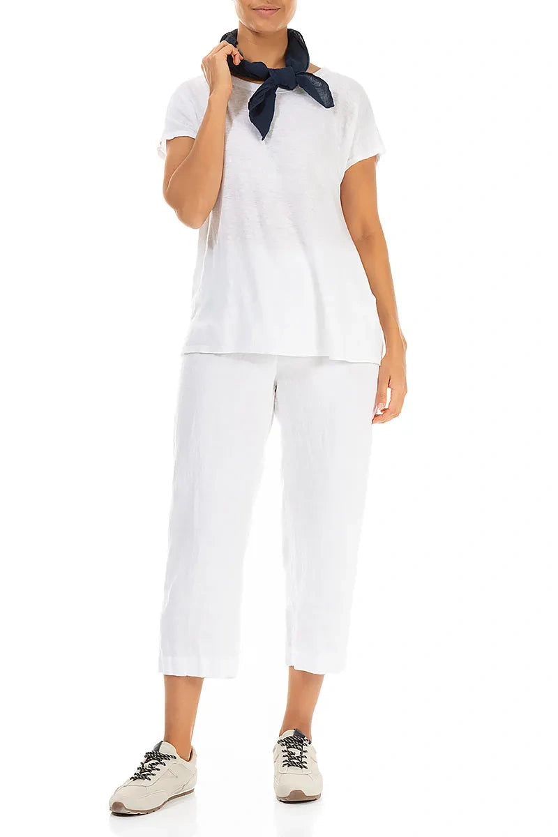 Navy Gauze Linen Scarf 2